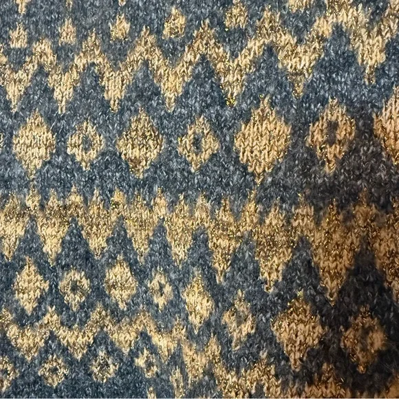 Torrid Gray and Gold Knit Sweater - Picture 6 of 6